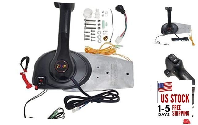 Outboard Remote Control Box 8M0011213 Throttle Concealed Side Mount For Mercury