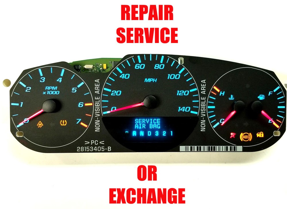 2006 2011 CHEVY IMPALA INSTRUMENT CLUSTER SOFTWARE & ODOMETER CALIBRATION SERV