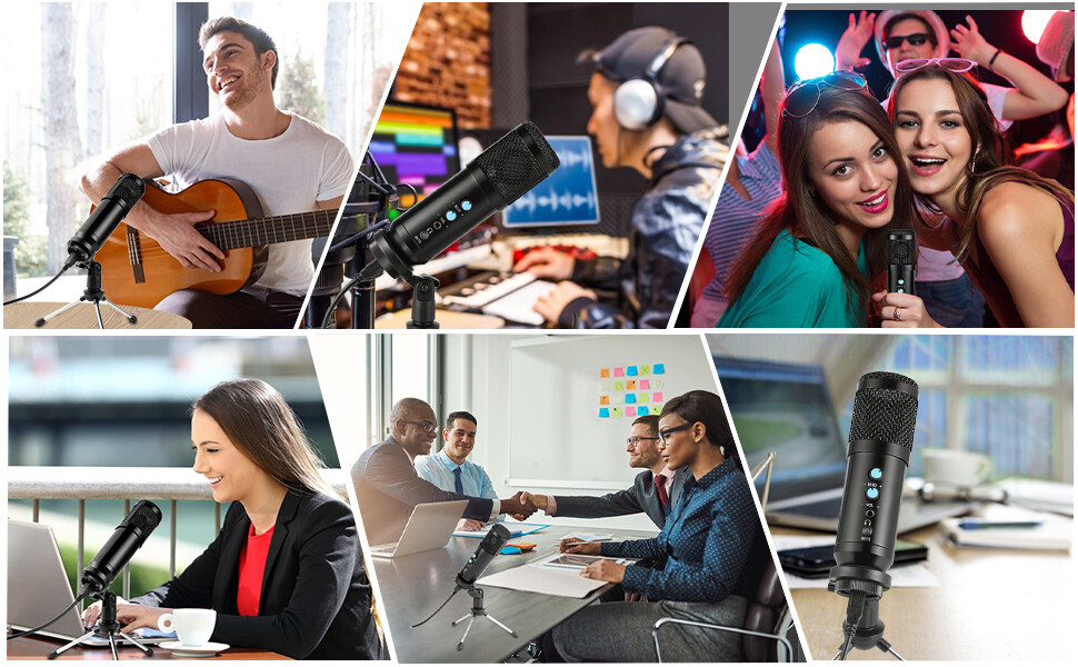 InnooTech PC USB Condenser Microphone Kit Pro home studio mic missing sponge cvr