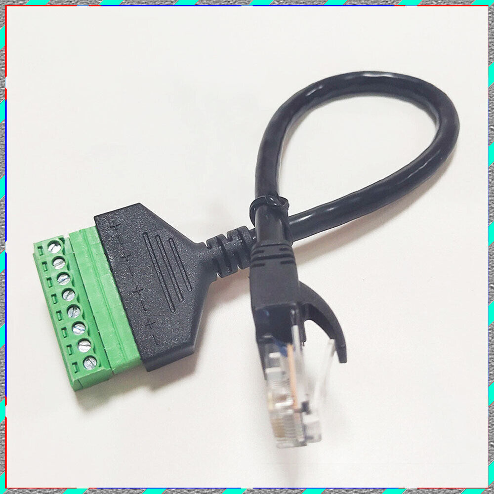 RJ45 revolution terminal 8-core extension Network cable adapter cable can fixed