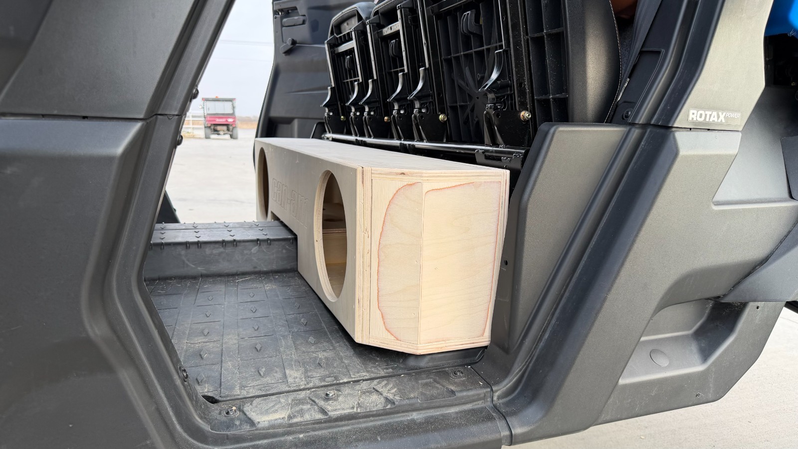 Can Am Defender 16-25 Under Seats Subwoofer Box 2X10" Sealed Birch 3/4