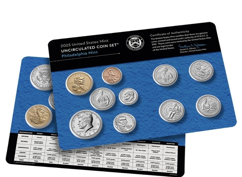 2025 US Uncirculated Mint set Philadelphia + Denver 20 coins -Last Penny! %