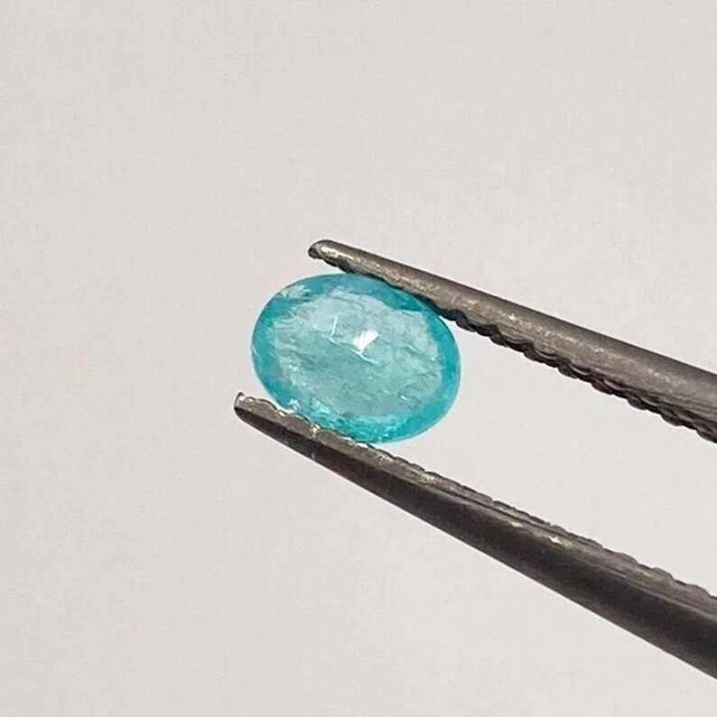 10.26 Ct+ Certified Oval Cut Natural Paraiba Tourmaline Neon Blue Loose Gemstone