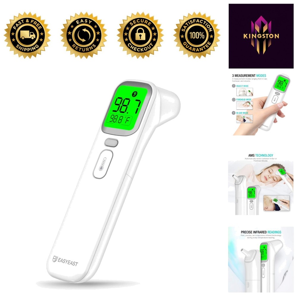 Touchless Infrared Forehead Thermometer with 3 Modes - Quick & Safe Readings