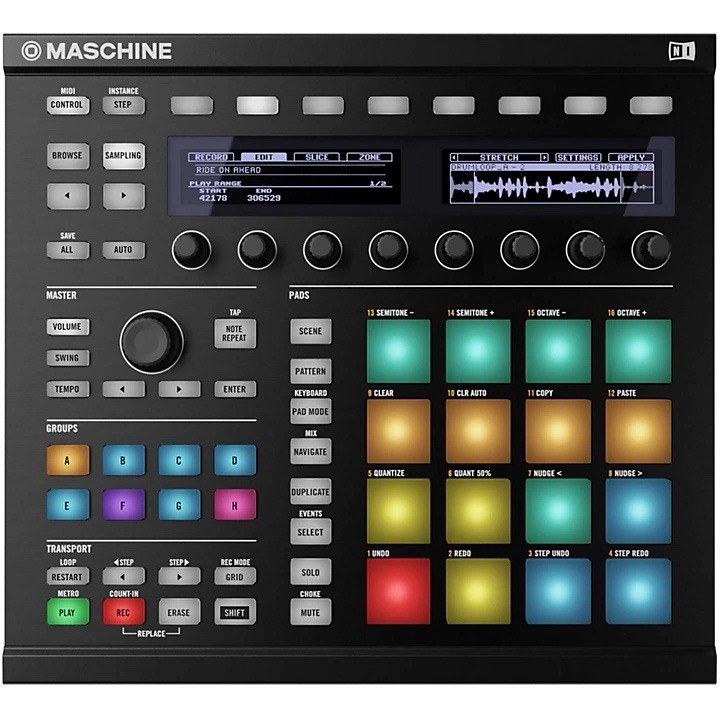 Native Instruments MASCHINE Groovebox Studio Black, 16 Pads, USB, Effects