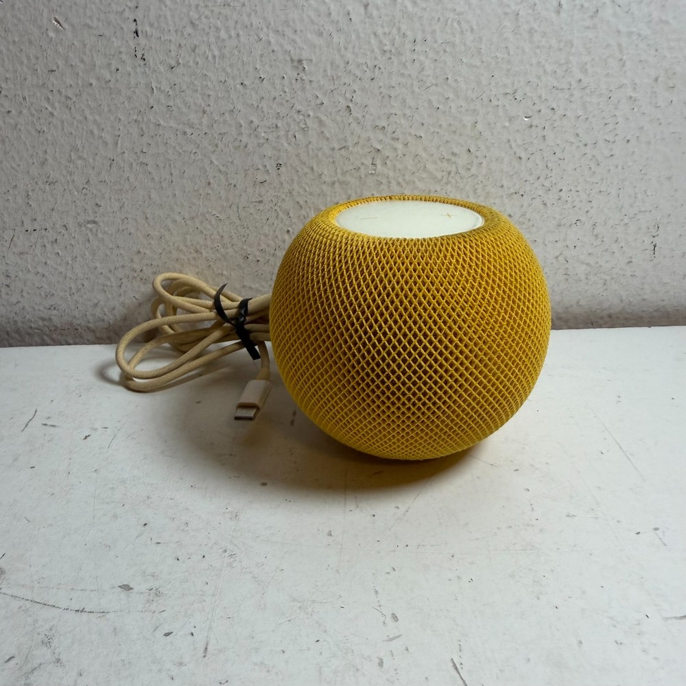 Apple HomePod Mini A2374 Yellow Bluetooth Integration Spherical Smart Speaker