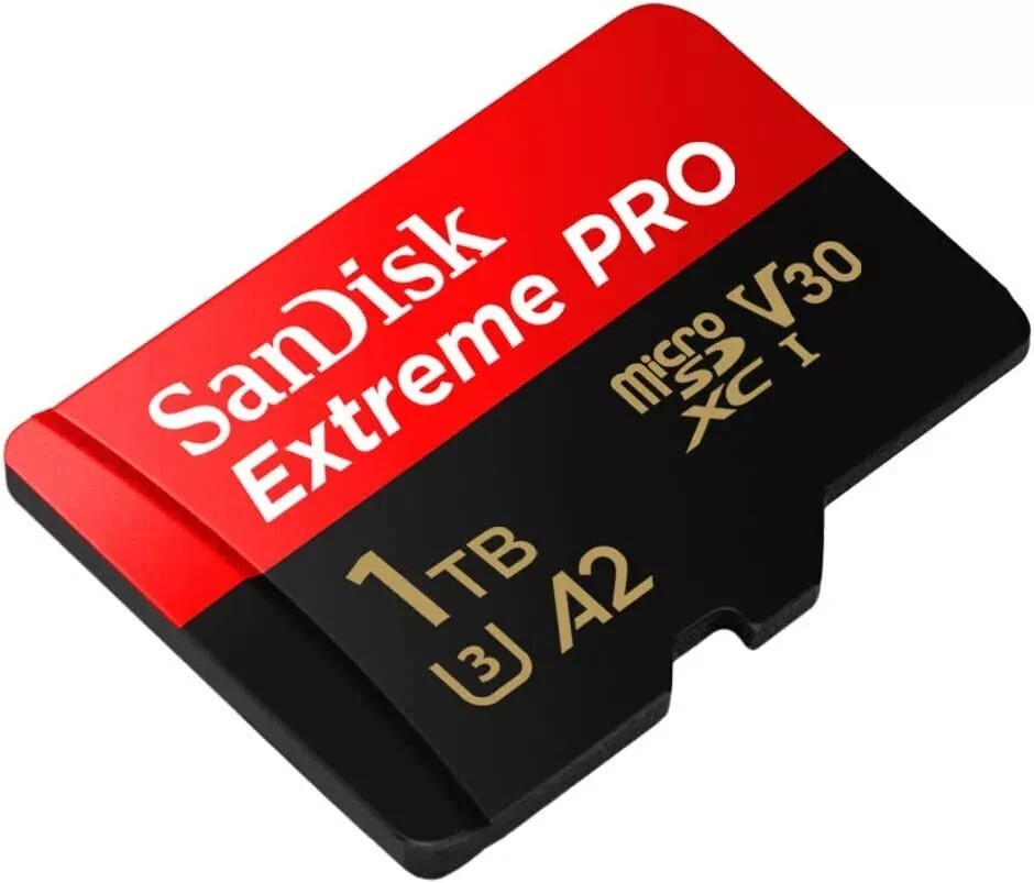 Sandisk Extreme Pro 1TB Micro SD Memory Card SDSQXCD-1T00-GN6MA