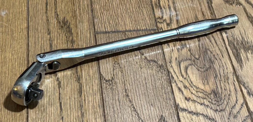 🇺🇸 Matco Tools 3/8" DR LOCKING Flex Head Ratchet Socket Wrench 12" Long USA
