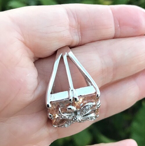 Bold Cz Ring Shines Silver Tone Heavy China