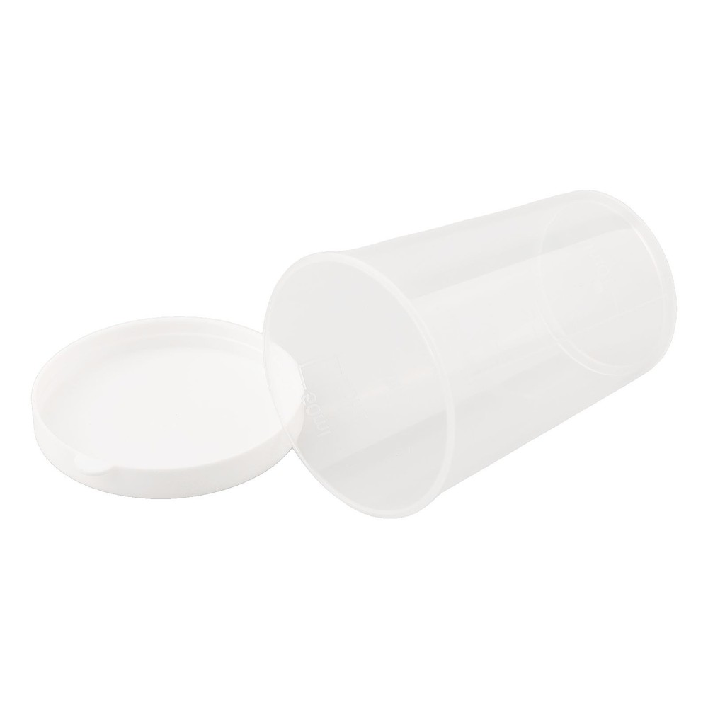 Measuring Cups Cup Transparent With White Lids Cap Container DIY Tools