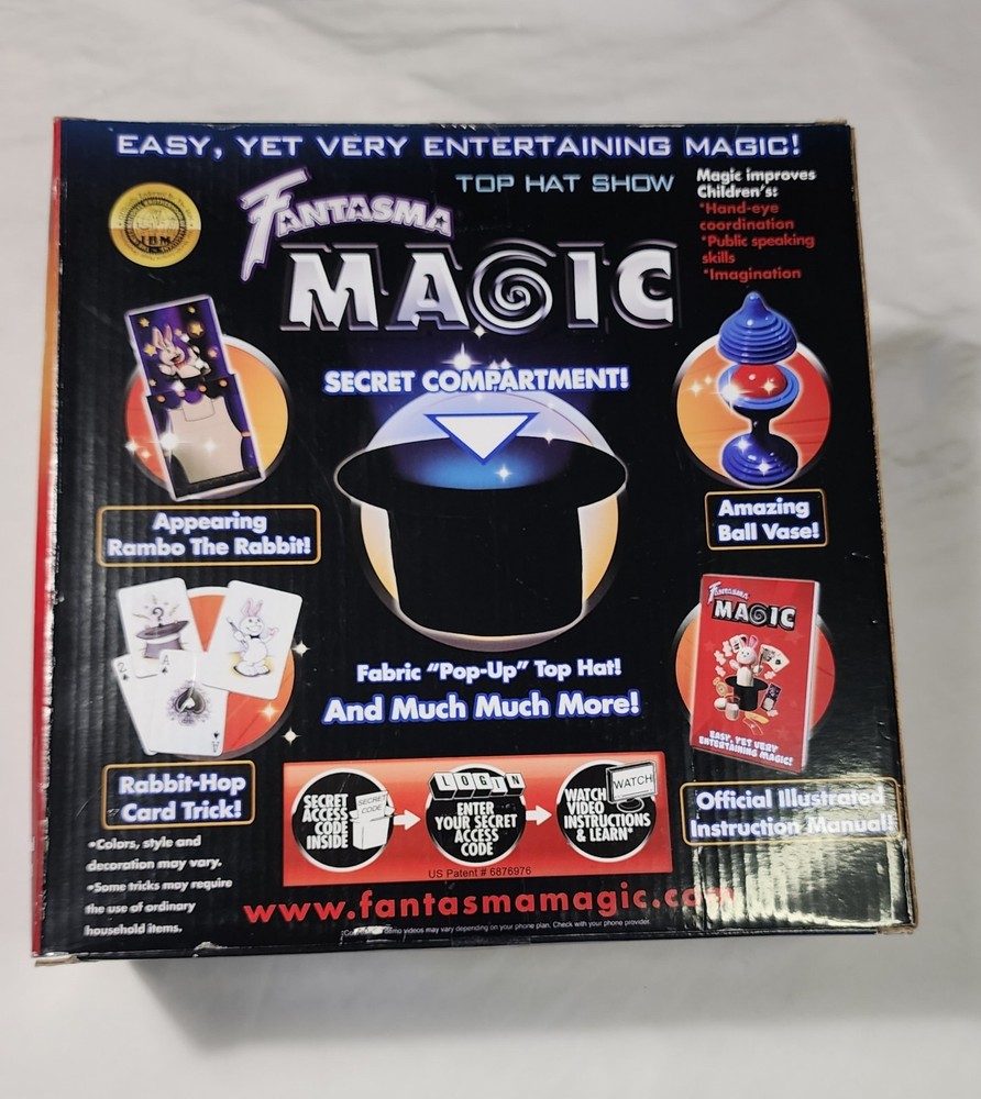 Fantasma Magic Top Hat Show Set! Learn 75 Tricks! NEW SEALED