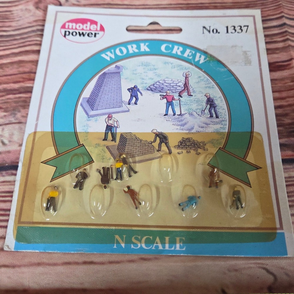 Model power N scale Diorama work crew Accessories sealed
