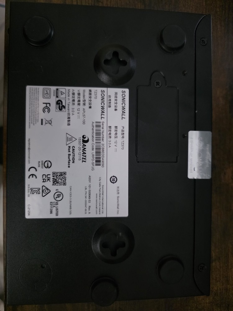 SonicWall TZ370 Network Security Appliance (02-SSC-2825)