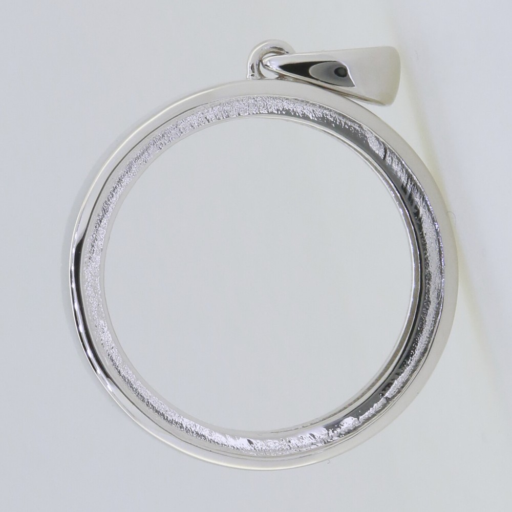 Sterling Silver Semi Mount Pendant Setting Gemstone Shaker Locket Pendant