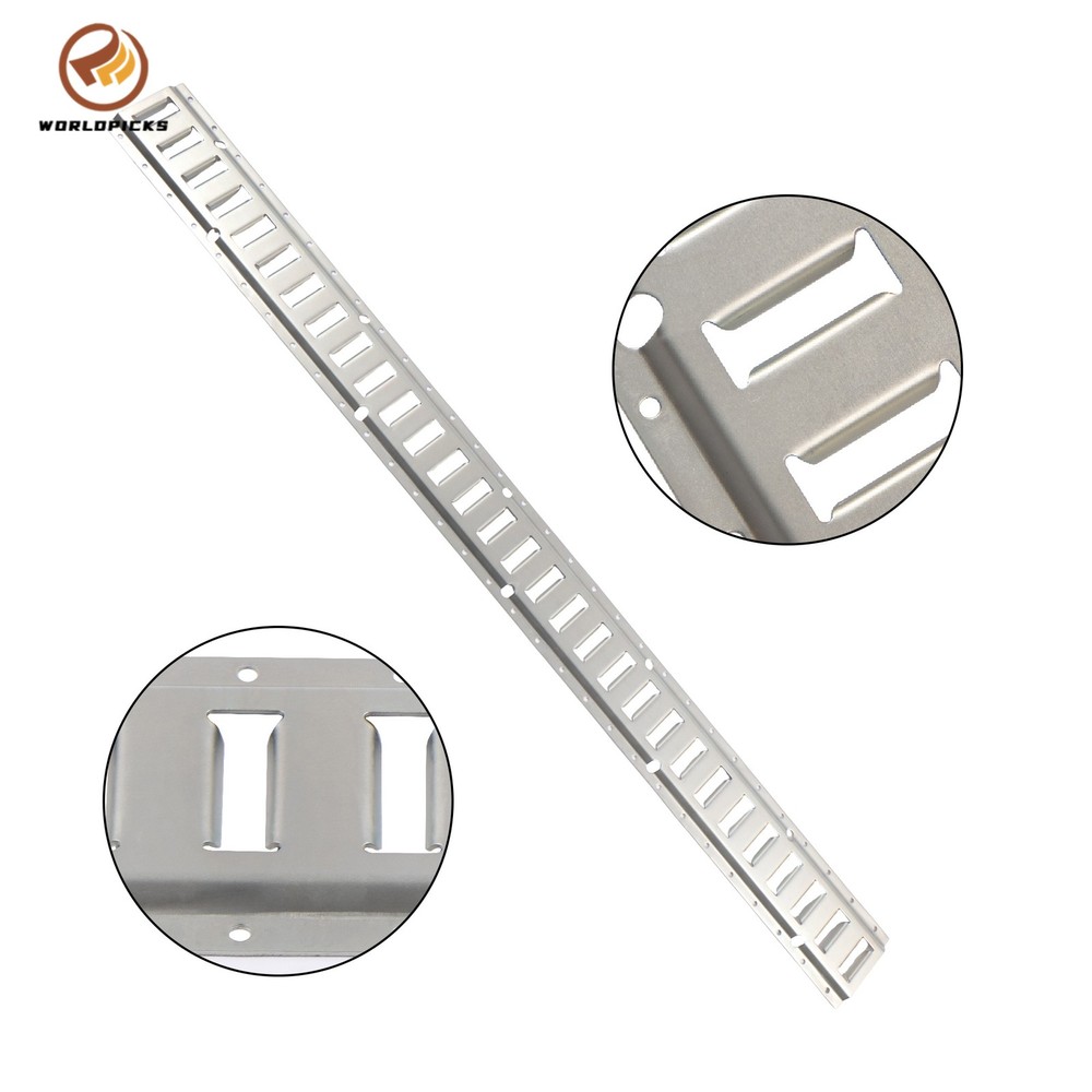 5' E Track Tie Down Rail 6 Pieces, Silver Galvanized, Universal Cargo Rail