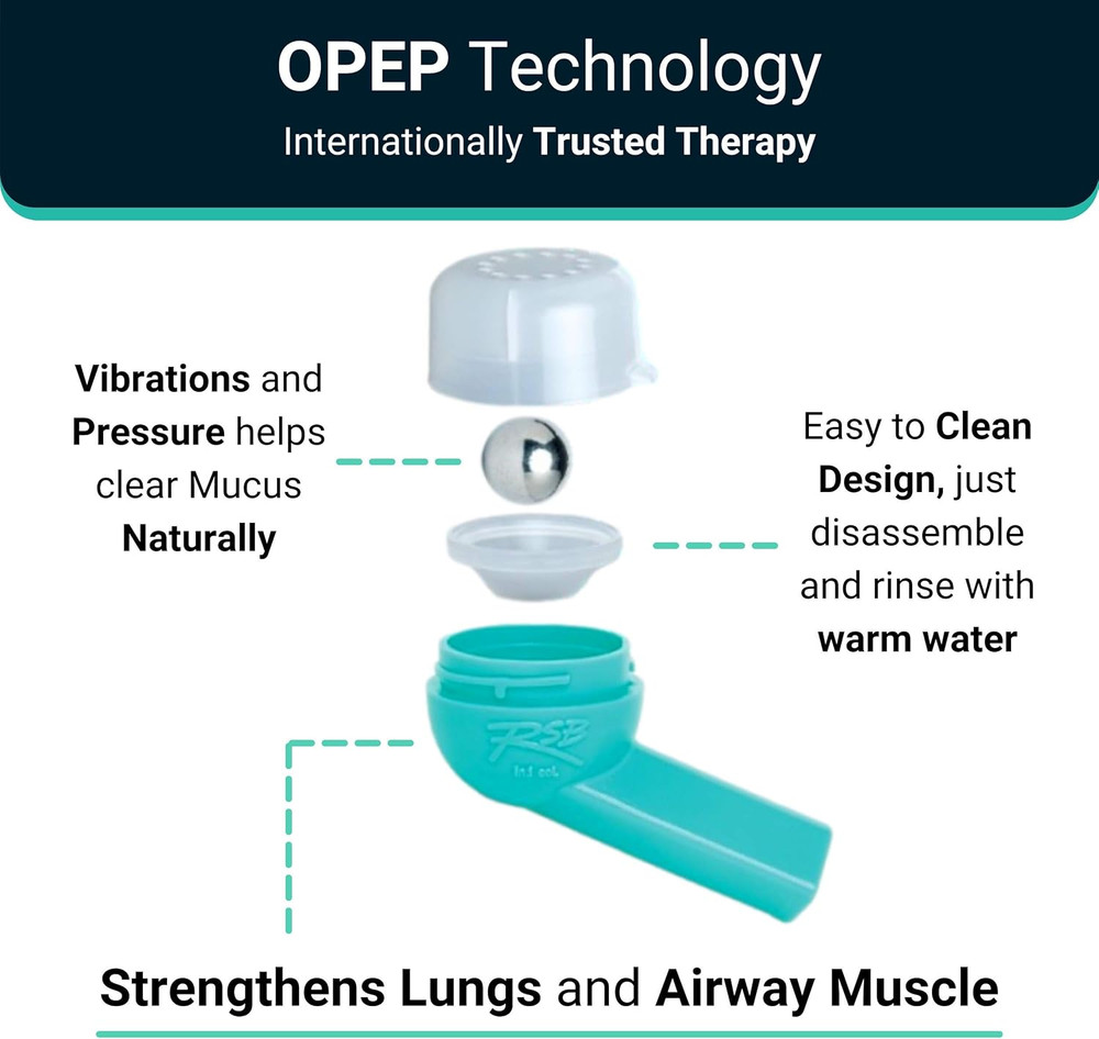 Mucus Relief Device by - Breathing Exercise Device - Clear Lungs - Flutter V...