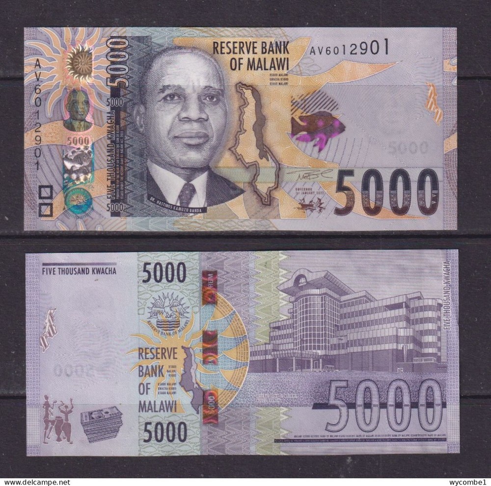 MALAWI - 2022 5000 Kwacha UNC Banknote