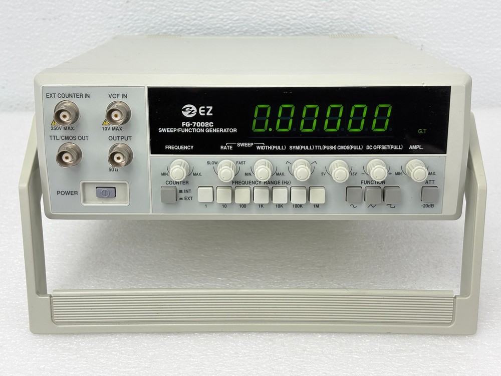 Pre Owned | EZ Digital FG-7002C Sweep/Function Generator - White w/ Power Cord