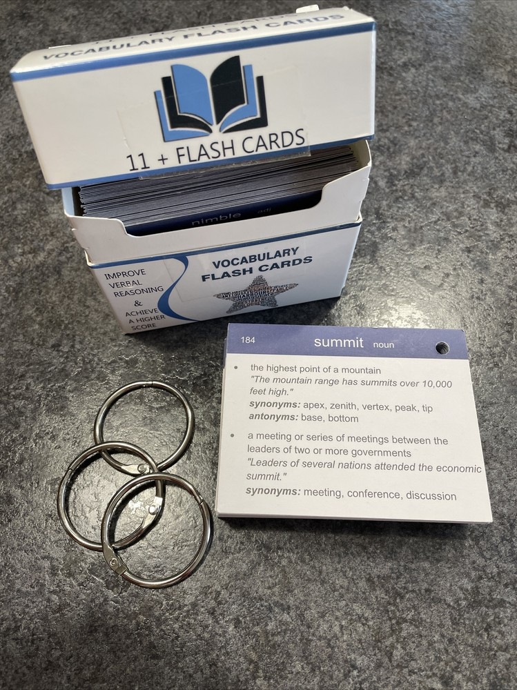 11+ Vocabulary flashcards