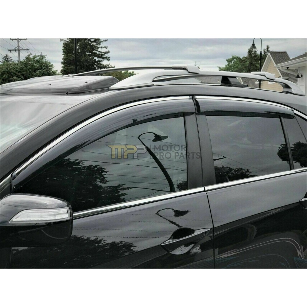 Chrome Trim Window Vent Visors Rain Deflectors Wind Guards For 2016-22 Sportage