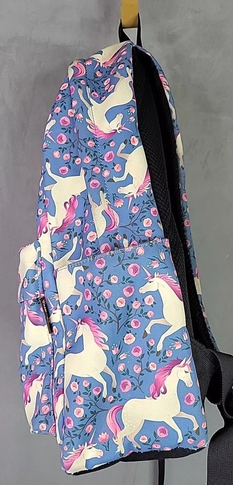 Unicorns and Roses backpack padded laptop pocket back pack