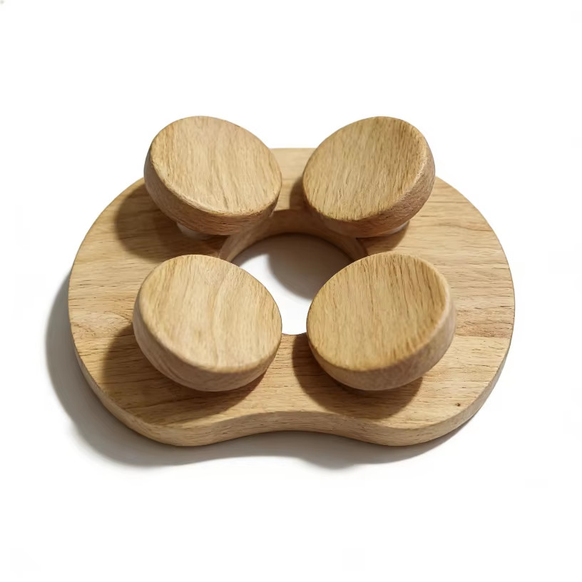 Wooden Sauna Headrest with Rotatable Disc,Sauna Accessory