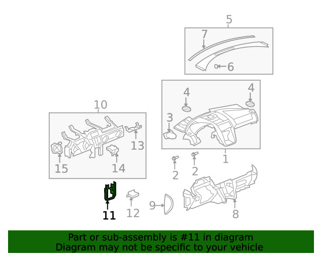 Genuine GM Center Bracket 25986771