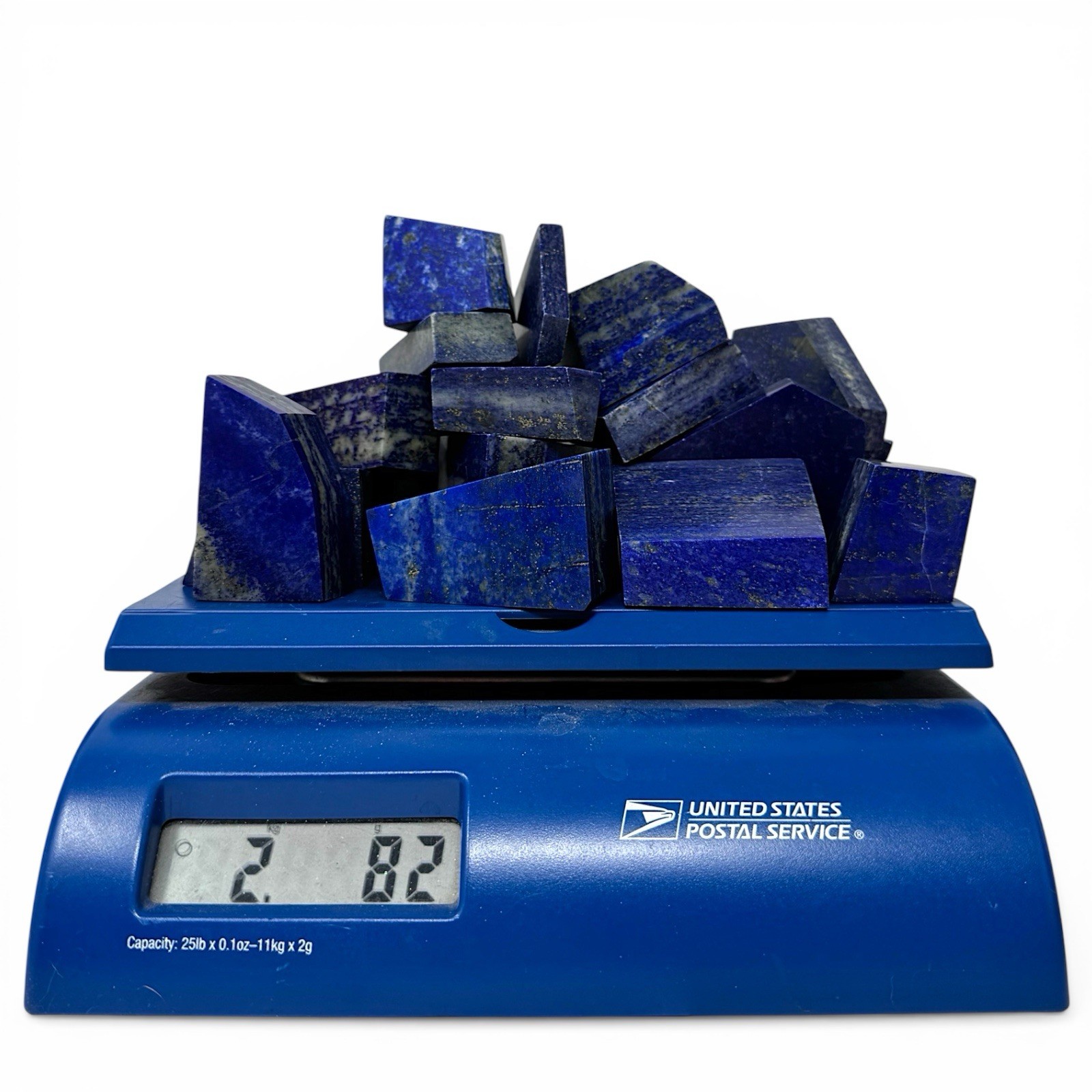 4Lbs Lapis Lazuli Stone Lapidary Wholesale Lot Of 21pcs