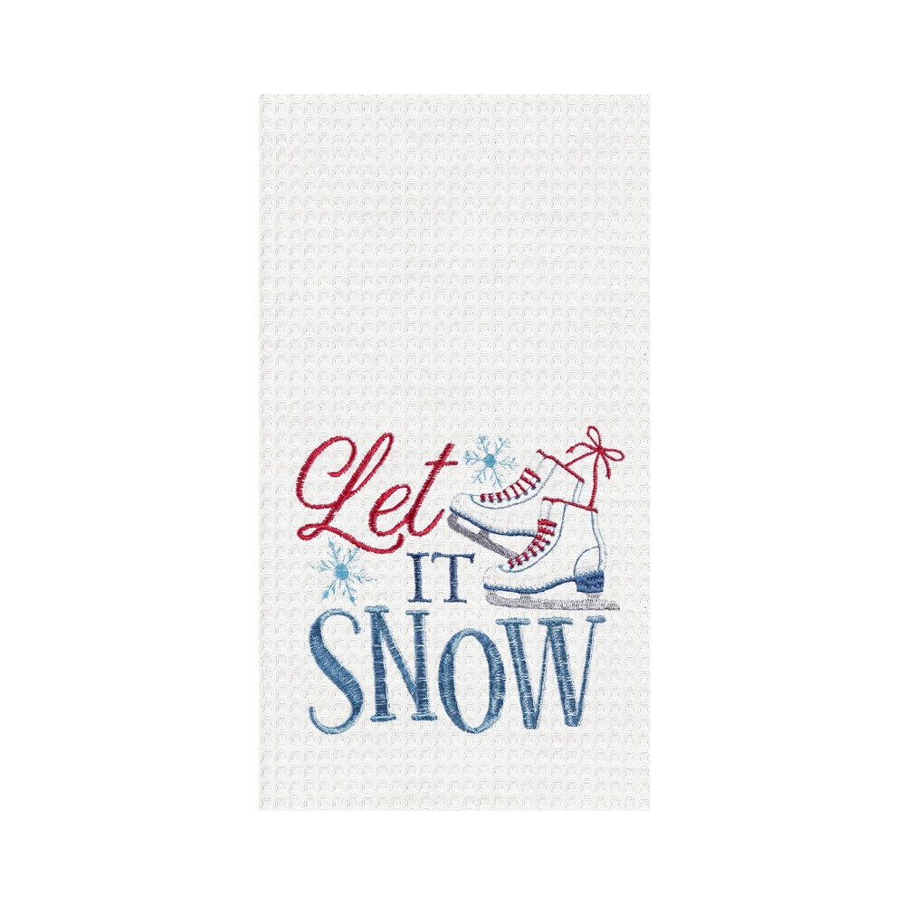 Let It Snow Skates Towel