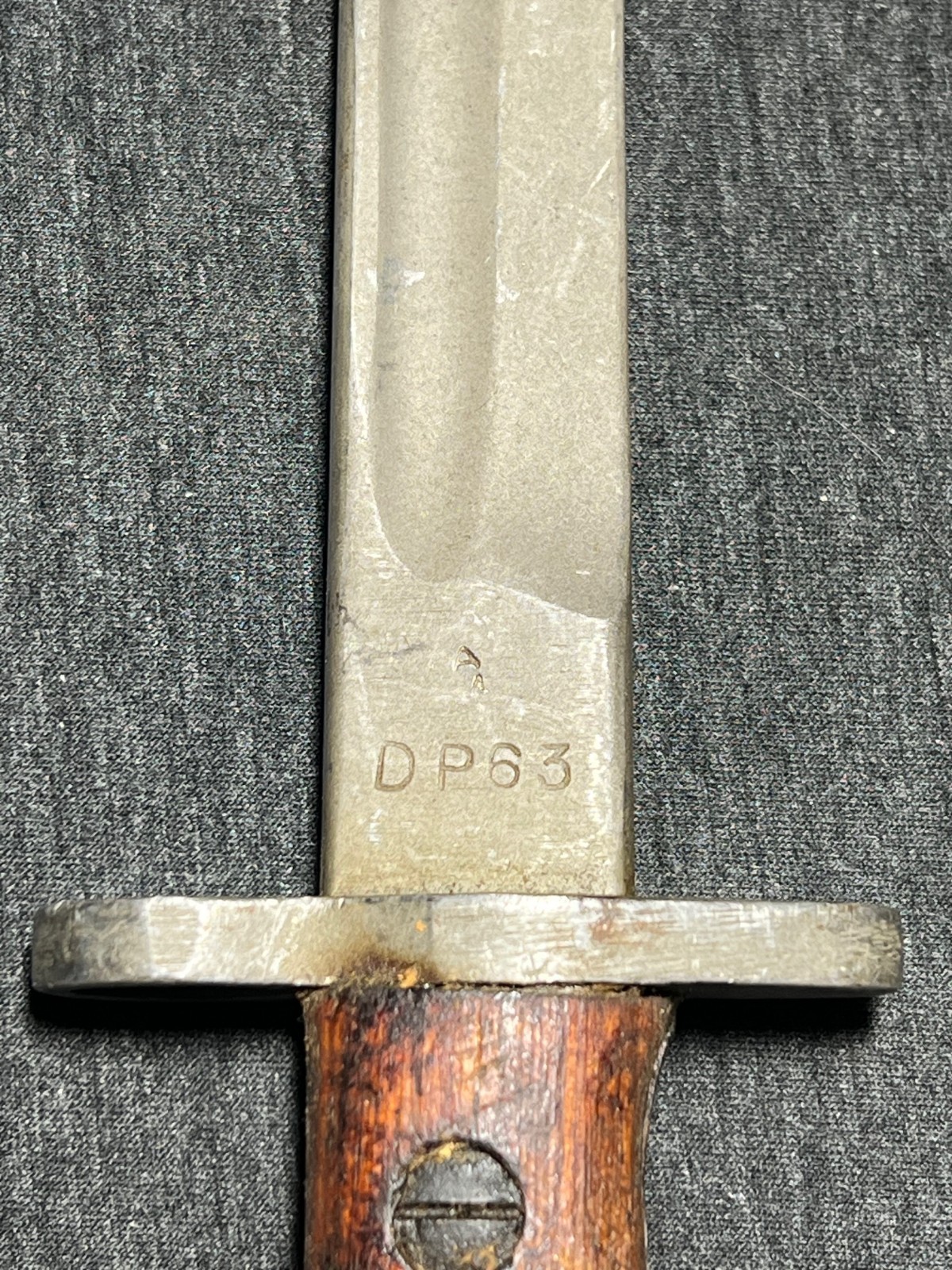 WWII Enfield .303 Rifle Pattern 1907 Bayonet India Cut Down
