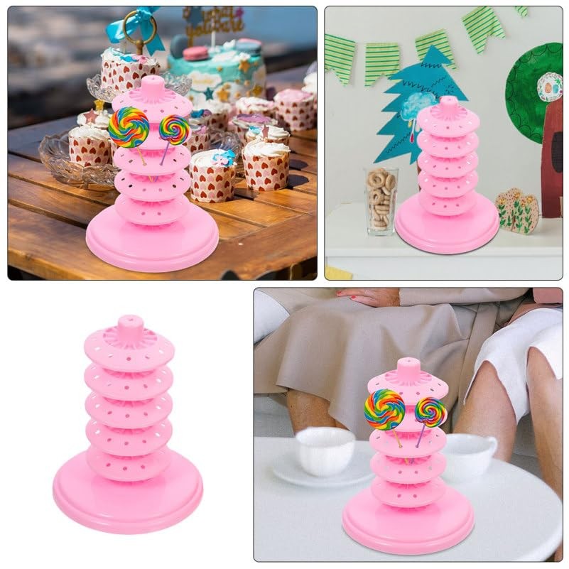 Multi-Layer Adjustable Candy Filler Stand Tabletop Lollipop Holder Display Ra...
