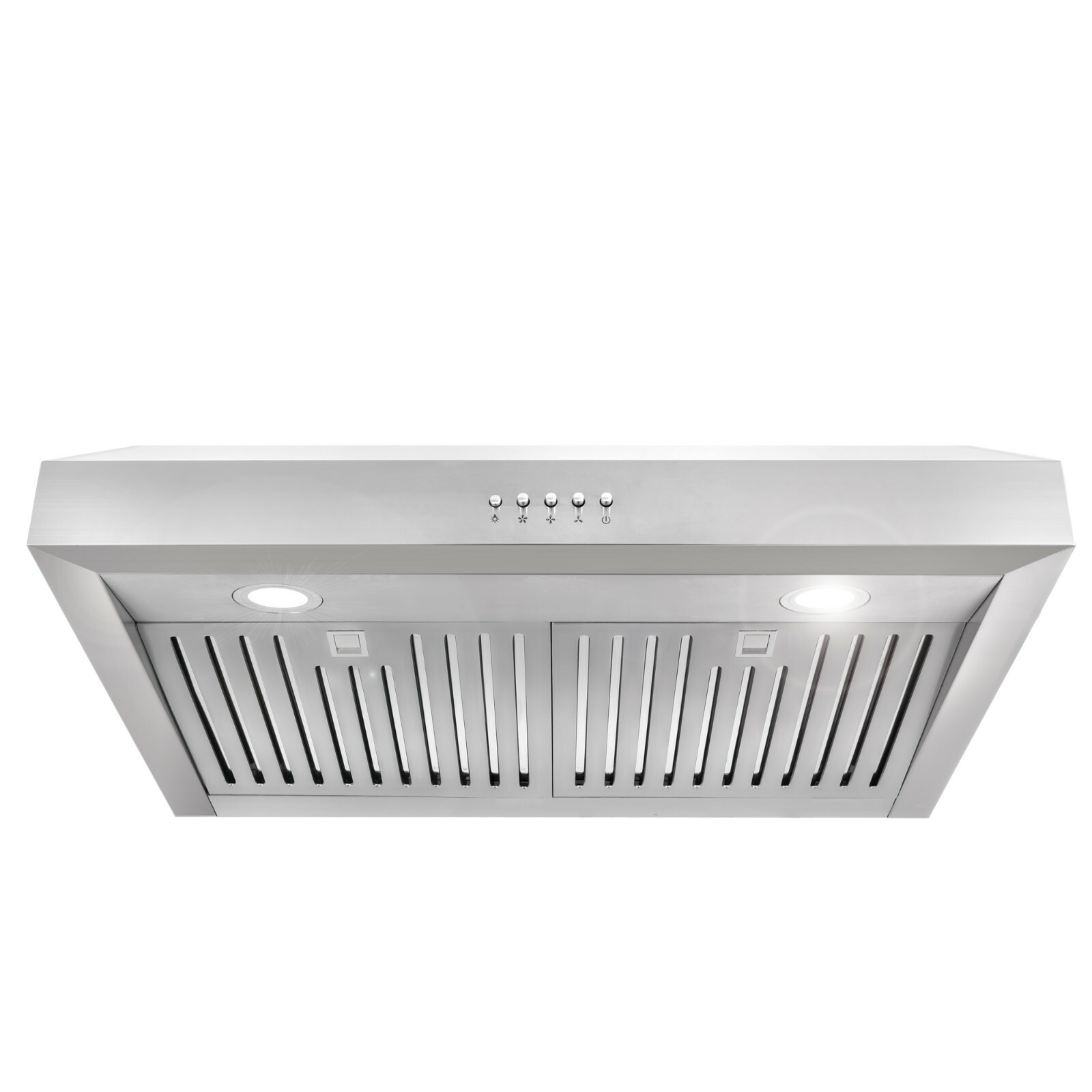 30 in Under Cabinet Range Hood (OPEN BOX) Stainless Steel, Washable Filters, LED
