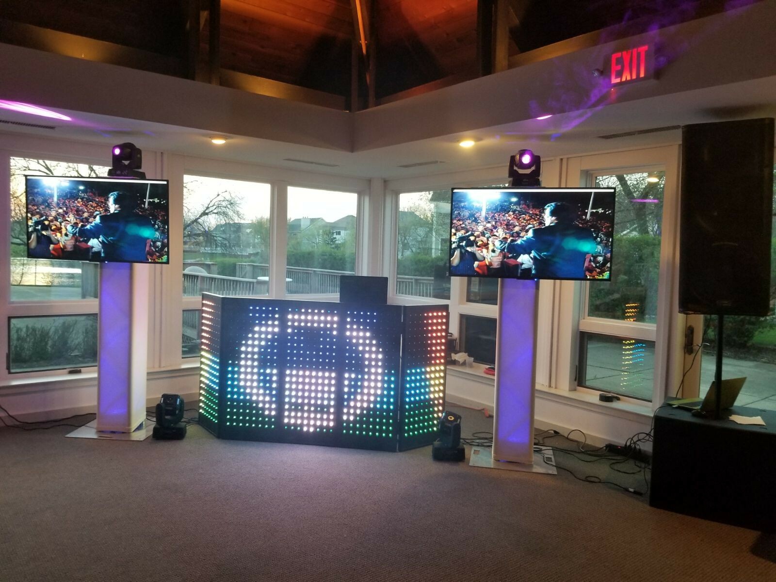 LED Pixel DJ Booth/ Facade Panels, 4 Detachable Interactive Panels