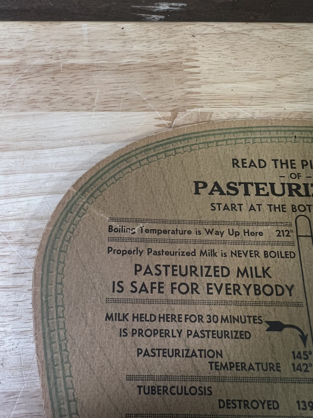 Vintage Hart Dairy Advertising Paper Handheld Fan