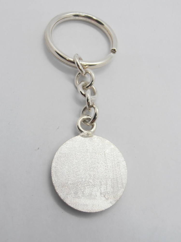 Letter Keychain - B - 925 Silver - Initial - Alphabet - Breeze -
