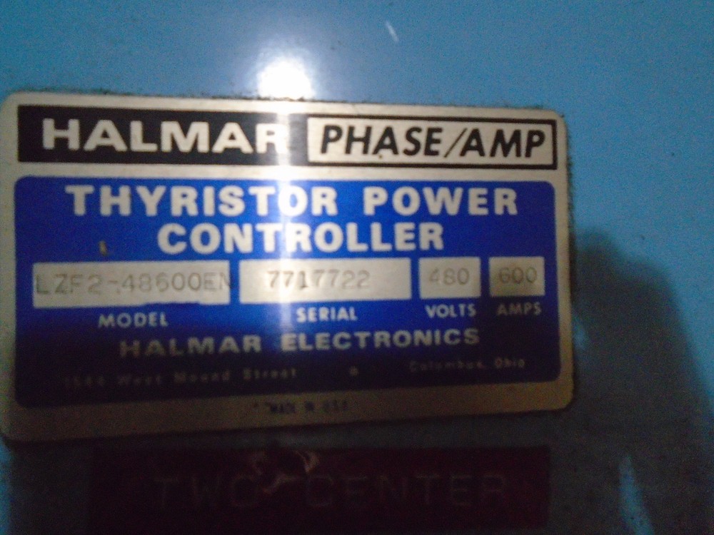 HALMAR LZF2-48600EN THYRISTOR POWER CONTROLLER 480V 600AMP