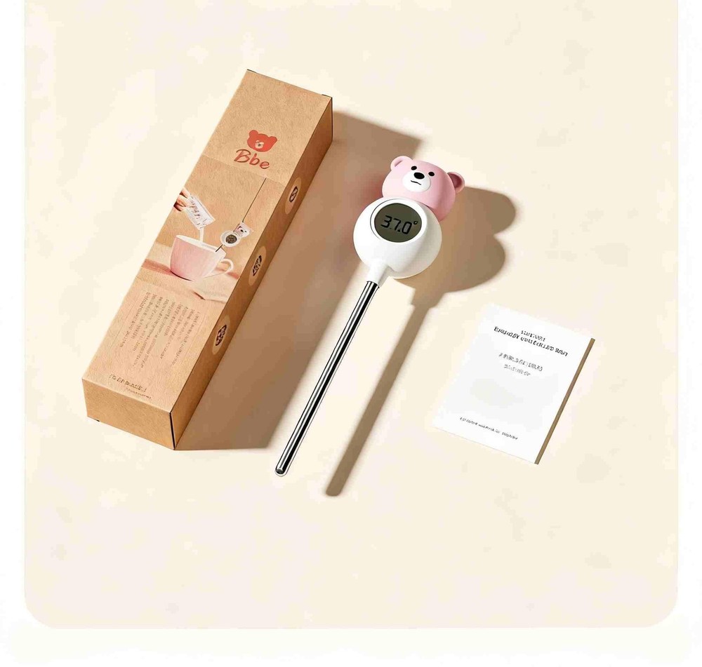 Instant Food Thermometer Digital with ±0.5℉ Precision, Large LCD Display, Foo...