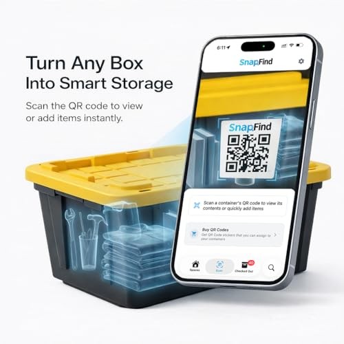 Smart QR Code Labels – AI Auto-Labeling, No Typing! Storage Bins & Moving White