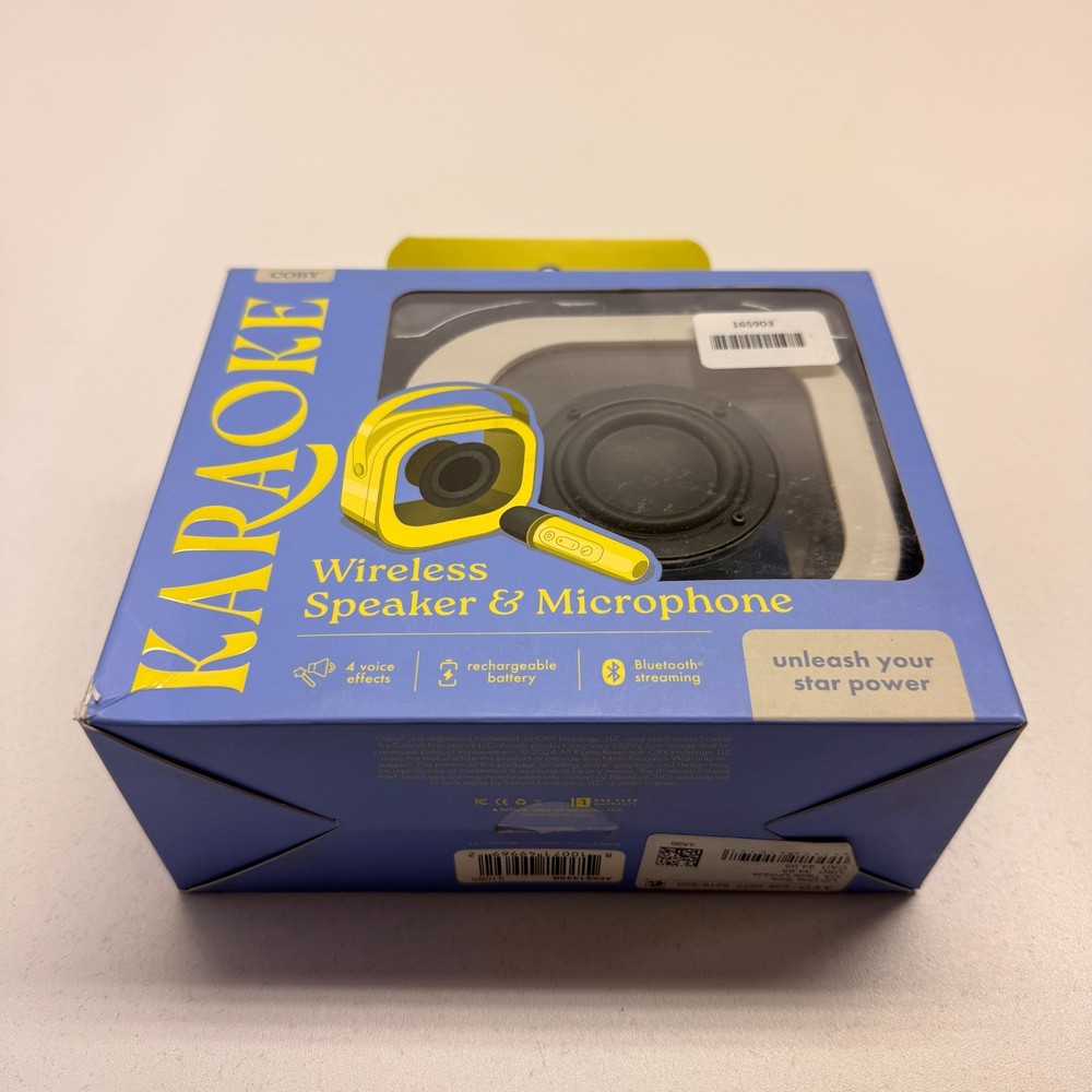 COBY Karaoke Wireless Speaker & Microphone Set NEW
