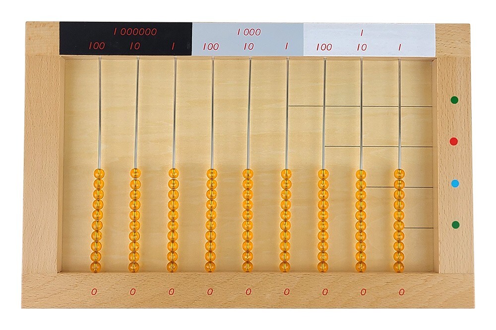 Flat Bead Frame - MONTESSORI MATH MATERIALS