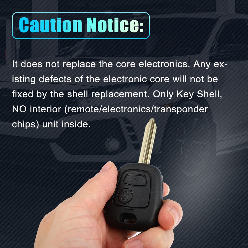 4 Button Keyless Entry Remote Key Shell Cover for Peugeot with Blade CE0165