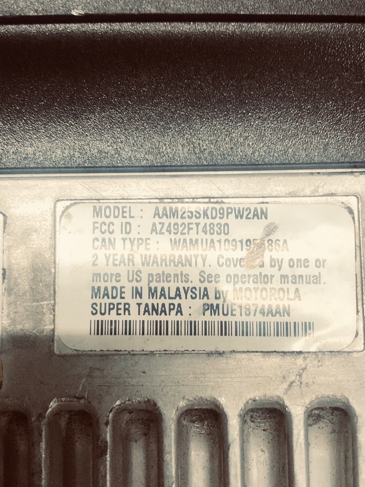 MOTOROLA CDM 1250 AAM25SKD9PW2AN UHF 450 To 512 MHz 40W. 64 Ch. 100% Working