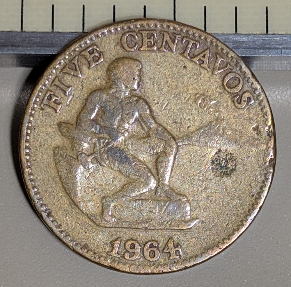 1964 Philippines 5 Centavos KM# 187