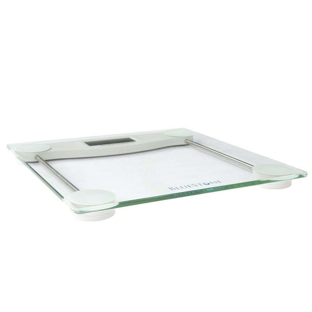 Bluestone Digital Glass Bathroom Scale with LCD Display Automatic Shut On/Off