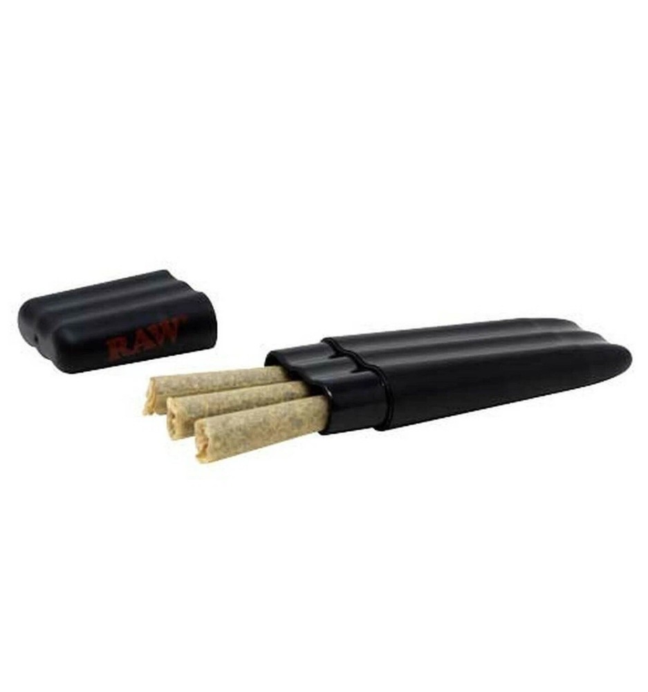 RAW Three Tree Pre Rolled Cone Case. Triple Cone Case