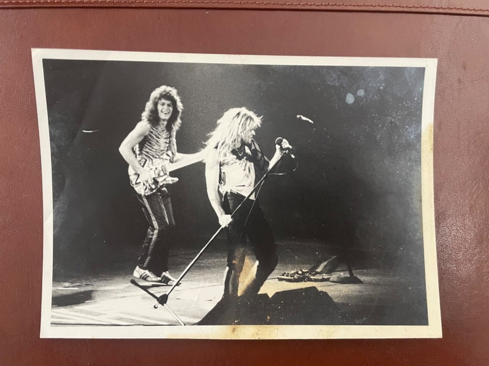EDDIE VAN HALEN David Lee Roth 1980 INVASION Original Tour Photo
