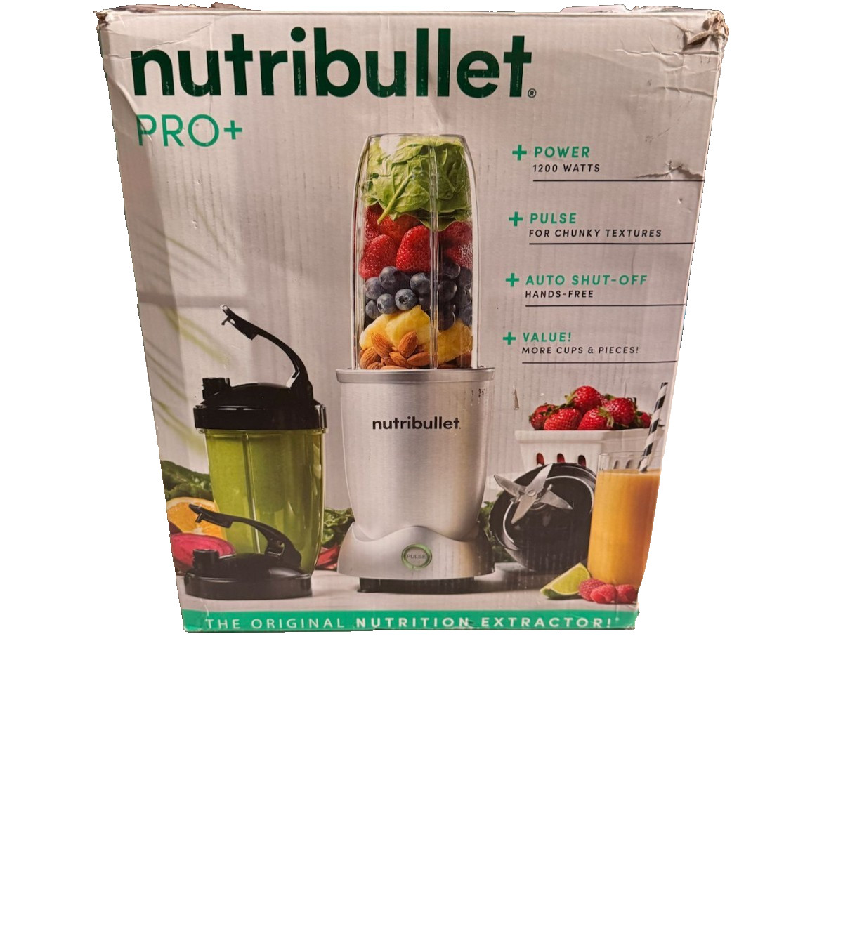 Nutribullet Pro+ Plus 1200W Nutrition Extractor Blender 10 PIECE SET