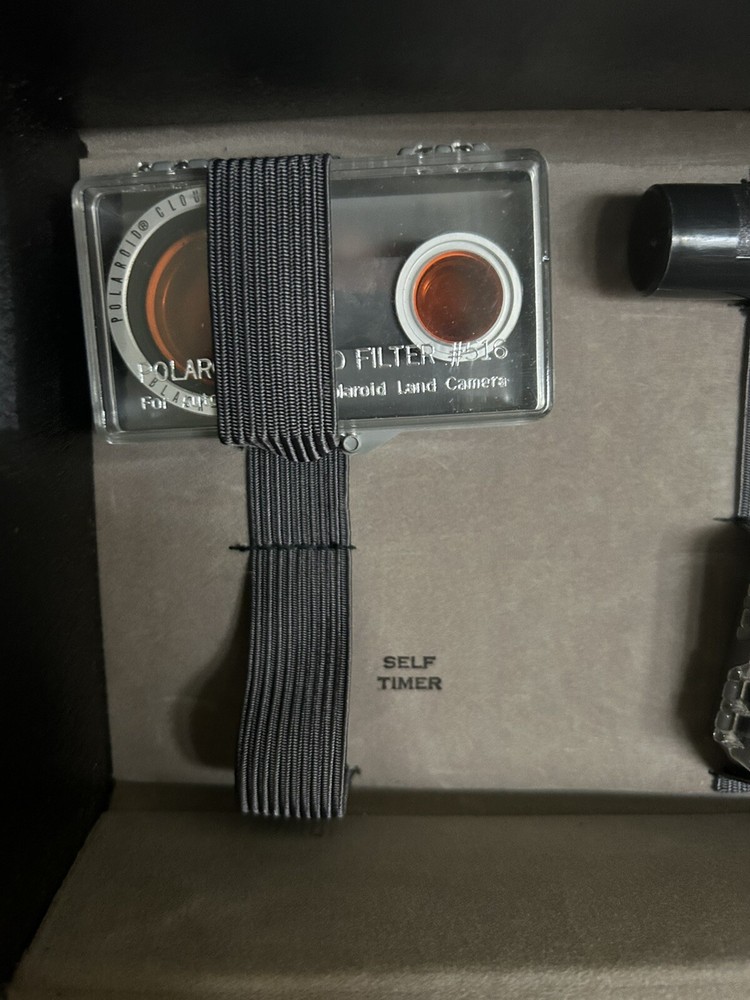 Polaroid Automatic 100 Land Camera - Vintage-With Case, Bulb, Manuals - Untested