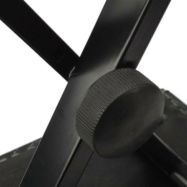 new Glarry Adjustable Folding Piano Bench Stool Seat Black