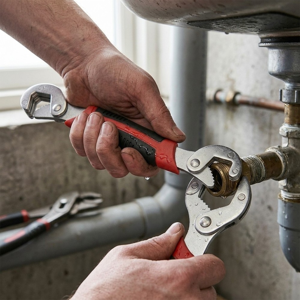 Heavy Duty 6-22mm Multi Purpose Adjustable Wrench Double Head Spanner Tool